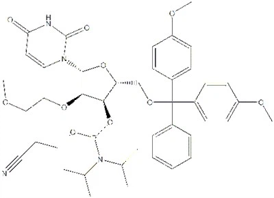 CAS#163759-97-5|3-[({[(2R, 3R, 4R, 5R) -2-[(bis (4-metoksyfenylo) (fenylo) metoksy) metylo] -5- (2,4-diokso-1,2,3,4-tetrahydropia RIMIDIN-1-IL) -4- (2-metoksyetoksy) oksolan-3-ylo] Oxy} (BIS (Propan-2-ylo) amino) fosfanylo) Oxy] Propanenitrilu